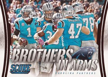 2014 Score - Brothers in Arms Red #BA-5 Carolina Panthers Front