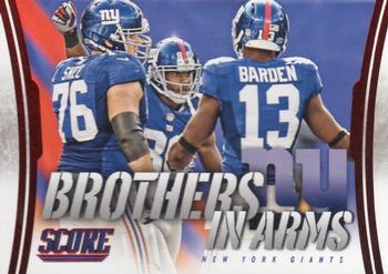 2014 Score - Brothers in Arms Red #BA-21 New York Giants Front