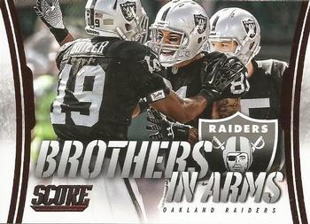 2014 Score - Brothers in Arms Red #BA-23 Oakland Raiders Front