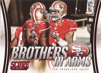 2014 Score - Brothers in Arms Red #BA-27 San Francisco 49ers Front
