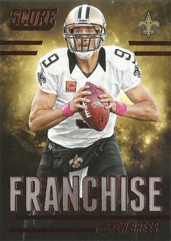 2014 Score - Franchise Red #F10 Drew Brees Front