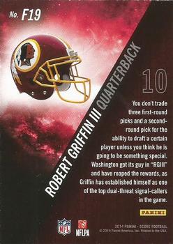 2014 Score - Franchise Red #F19 Robert Griffin III Back
