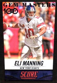 2014 Score - Gem Masters #307 Eli Manning Front