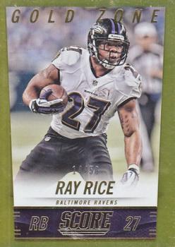 2014 Score - Gold Zone #18 Ray Rice Front
