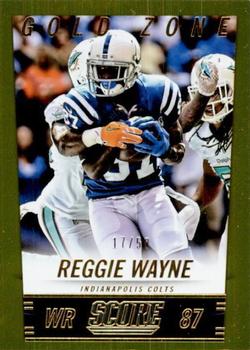 2014 Score - Gold Zone #95 Reggie Wayne Front