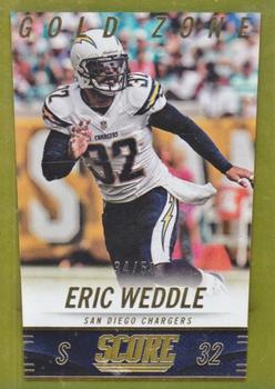 2014 Score - Gold Zone #184 Eric Weddle Front