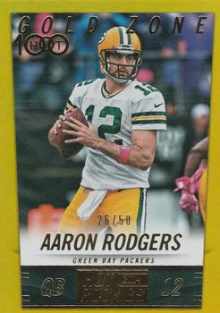 2014 Score - Gold Zone #236 Aaron Rodgers Front