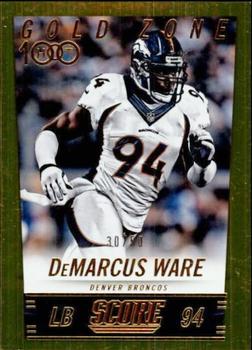2014 Score - Gold Zone #329 DeMarcus Ware Front