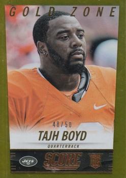 2014 Score - Gold Zone #424 Tajh Boyd Front