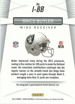 2014 Score - Inscriptions #I-BB Brice Butler Back
