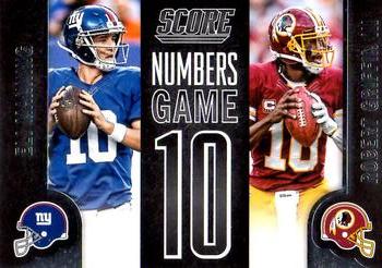 2014 Score - Numbers Game #NG8 Eli Manning / Robert Griffin III Front
