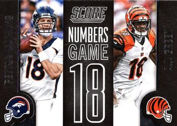 2014 Score - Numbers Game #NG19 A.J. Green / Peyton Manning Front
