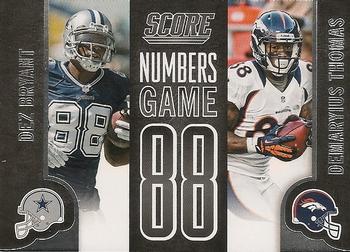 2014 Score - Numbers Game #NG37 Dez Bryant / Demaryius Thomas Front