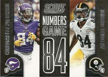 2014 Score - Numbers Game #NG41 Cordarrelle Patterson / Antonio Brown Front