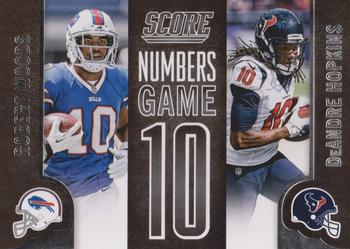 2014 Score - Numbers Game #NG9 Robert Woods / DeAndre Hopkins Front