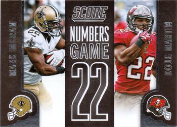 2014 Score - Numbers Game #NG23 Mark Ingram / Doug Martin Front