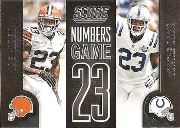 2014 Score - Numbers Game #NG25 Joe Haden / Vontae Davis Front