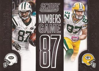 2014 Score - Numbers Game #NG38 Eric Decker / Jordy Nelson Front