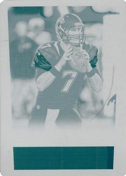 2014 Score - Printing Plates Cyan #101 Chad Henne Front
