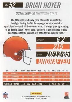 2014 Score - Red Zone #52 Brian Hoyer Back