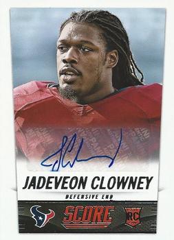 2014 Score - Rookie Signatures #374 Jadeveon Clowney Front