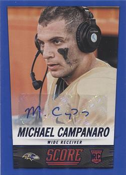 2014 Score - Rookie Signatures Blue #407 Michael Campanaro Front