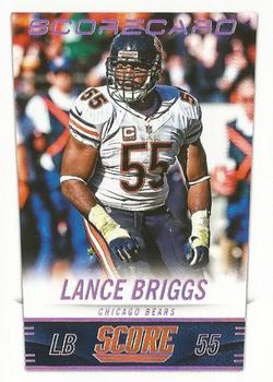 2014 Score - Scorecard #42 Lance Briggs Front