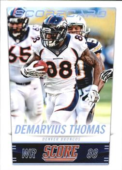2014 Score - Scorecard #67 Demaryius Thomas Front