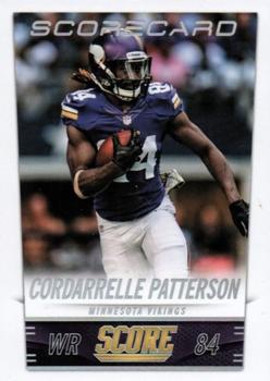2014 Score - Scorecard #122 Cordarrelle Patterson Front