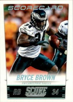 2014 Score - Scorecard #168 Bryce Brown Front