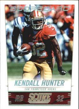 2014 Score - Scorecard #189 Kendall Hunter Front