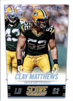 2014 Score - Scorecard #276 Clay Matthews Front