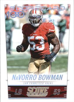 2014 Score - Scorecard #284 NaVorro Bowman Front