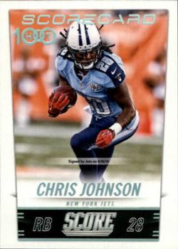 2014 Score - Scorecard #299 Chris Johnson Front