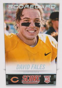 2014 Score - Scorecard #359 David Fales Front