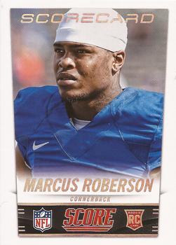 2014 Score - Scorecard #402 Marcus Roberson Front