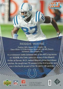2007 Upper Deck Super Bowl XLI Box Set #SH2 Reggie Wayne Back