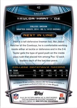 2014 Bowman - Rookies #42 Taylor Hart Back