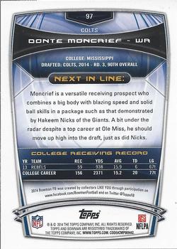 2014 Bowman - Rookies #97 Donte Moncrief Back