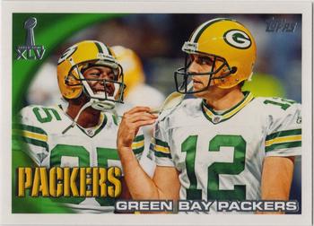 2011 Topps Green Bay Packers Super Bowl XLV #SBXLV-20 Green Bay Packers Team Front