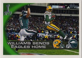 2011 Topps Green Bay Packers Super Bowl XLV #SBXLV-21 Wild Card Weekend Williams Front