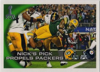 2011 Topps Green Bay Packers Super Bowl XLV #SBXLV-26 Super Bowl XLV Highlights - Nick's Front
