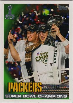 2011 Topps Green Bay Packers Super Bowl XLV #SBXLV-27 Super Bowl XLV Highlights - Champions Front
