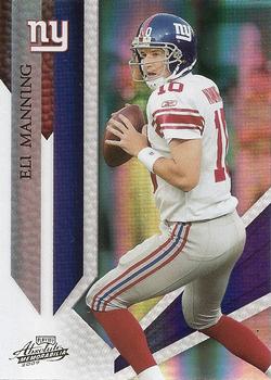 2009 Playoff Absolute Memorabilia #65 Eli Manning Front
