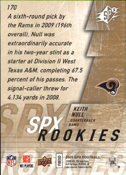 2009 SPx #170 Keith Null Back
