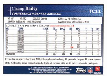2009 Topps Chrome #TC11 Champ Bailey Back