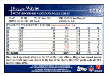 2009 Topps Chrome #TC54 Reggie Wayne Back