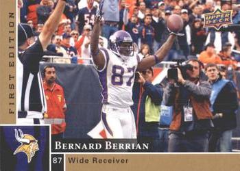 2009 Upper Deck First Edition #84 Bernard Berrian Front