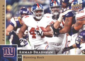2009 Upper Deck First Edition #99 Ahmad Bradshaw Front