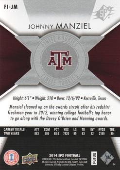 2014 SPx - Finite #FI-JM Johnny Manziel Back